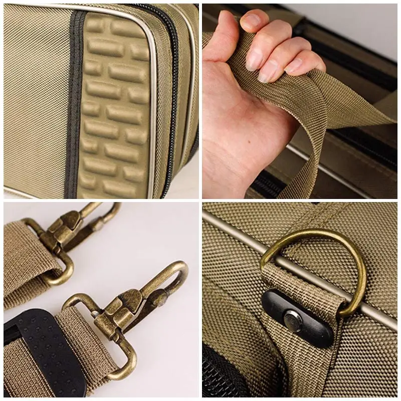 

80/125CM 2/3/4 Layer Fishing Rod Bags Large Capacity Multi-Function Fishing Reel Lure Pole Chairs Net Tackle Tools Storage Bags