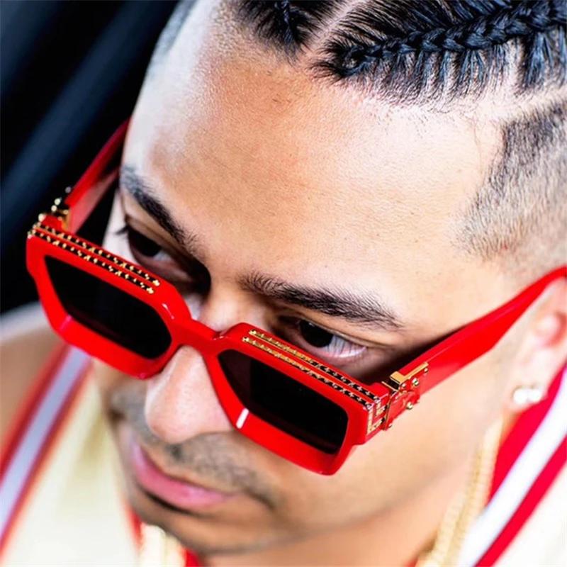 

2021 Fashion Oversize Square Sunglasses Men Flat Lens Brand Designer Fashion Women Mirror Shades Uv400