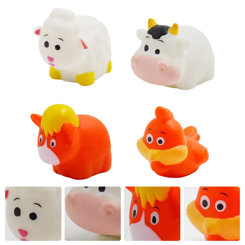 

4Pcs Swimming Toddler Toys Luminous Bathtub Cartoon Floating for Baby