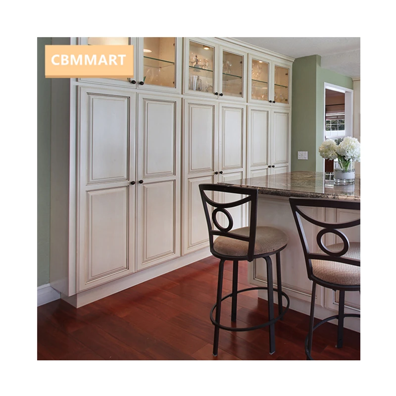 Роскошные индивидуальные цельные деревянные кухонные шкафы шкаф винный