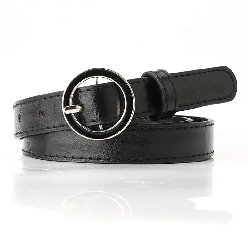 

Ремень женский, с круглой пряжкой, Повседневный, для подходящего к платью, зеленого и красного цветов, PY20