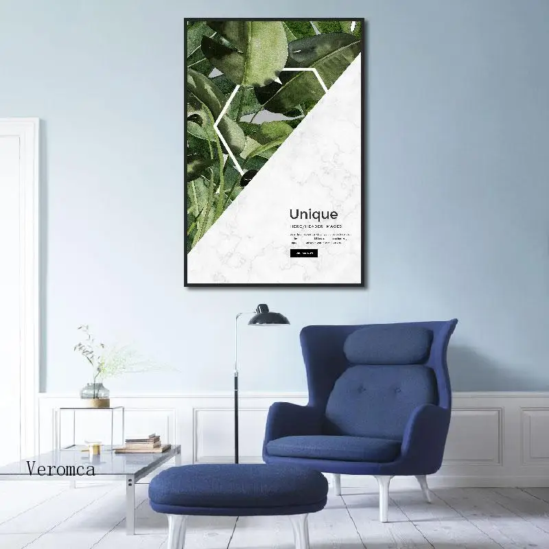

Modern Minimalist Green Plants Leaf Canvas Painting Poster and Prints Wall Art Pictures for Living Room Home Decoration