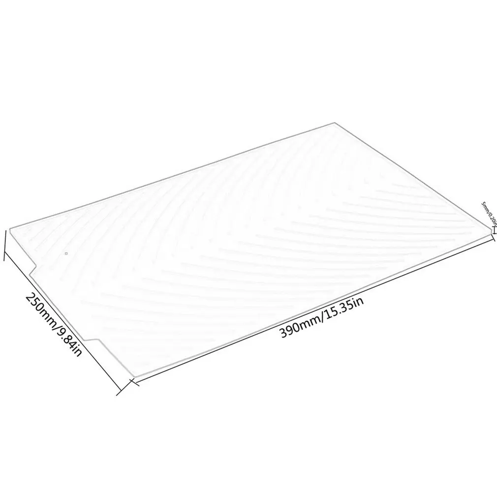 

Silicone Square Dish Drying Mat Heat Resistant Draining Tableware Dishwaser Durable Cushion Pad Dinnerware Table Mat Placemat