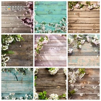 laeacco photography backgrounds flowers wooden board photophone vintage grunge portrait photo backdrops baby newborn photocall