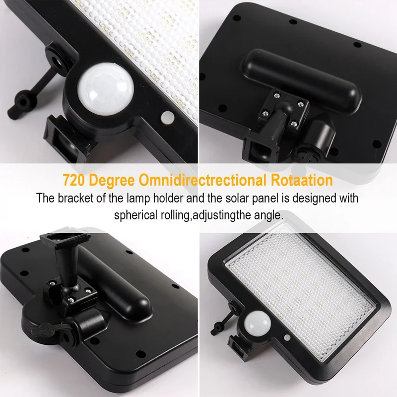 100 светодиодный солнечный светильник на открытом воздухе движения Сенсор