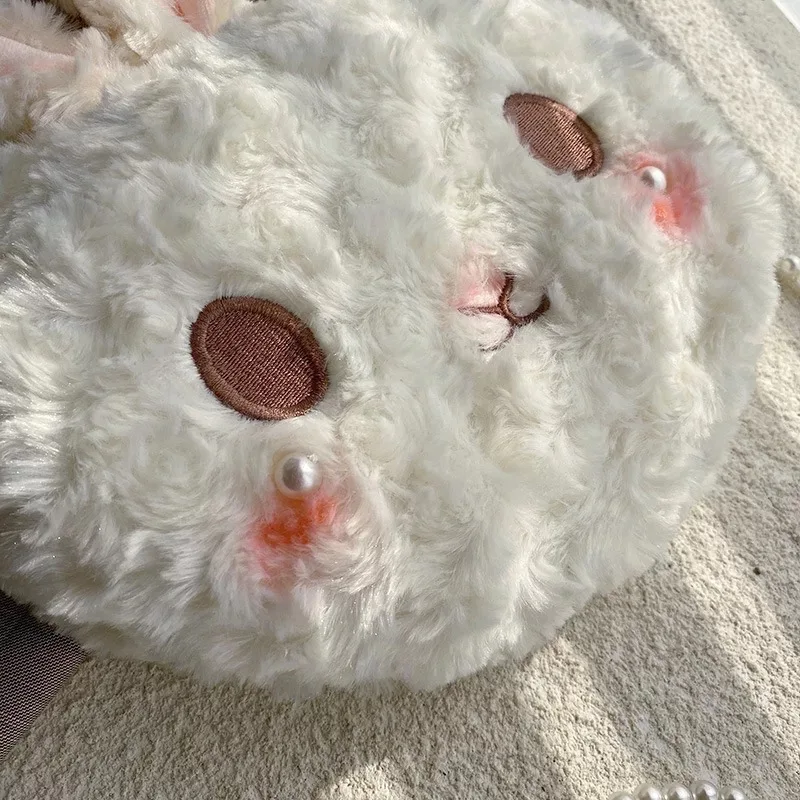 Симпатичная плюшевая сумка-мессенджер с кроликом кошелек плюшевый Карманный