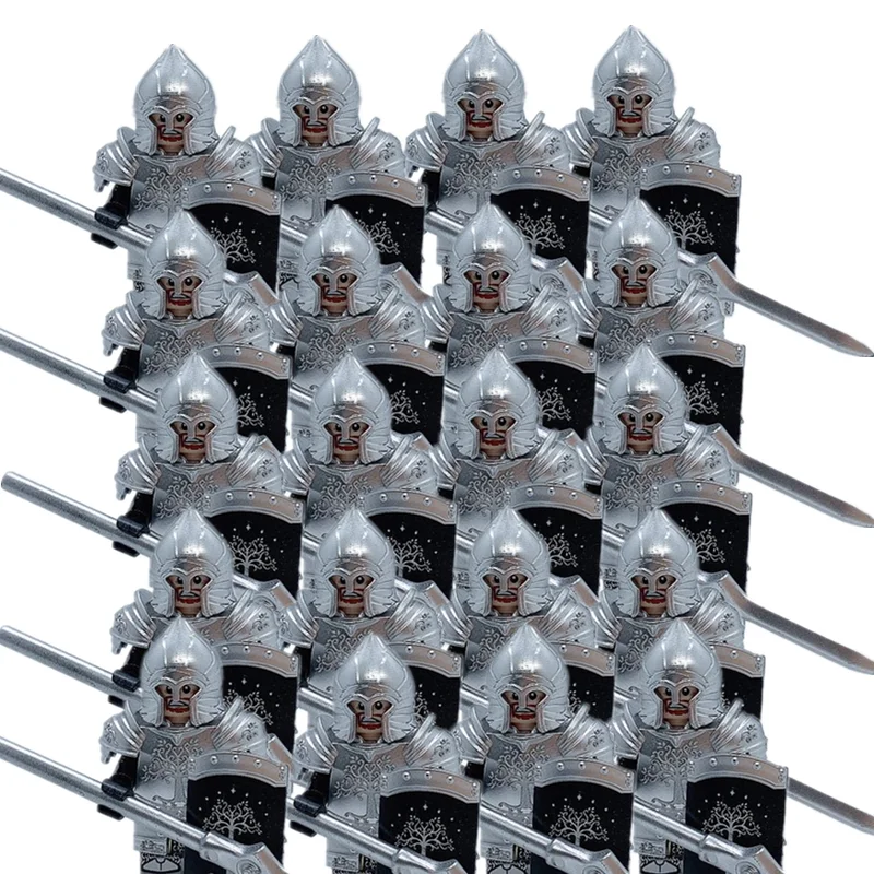 20 шт. Минифигурки средневековых рыцарей Асгарда солдат клон аксессуары детские