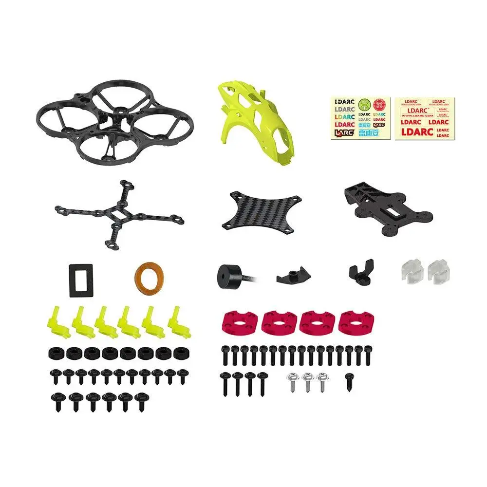 

RCtown LDARC ET85D Spare Part 87.6mm Wheelbase Carbon Fiber 2 Inch Racing Frame Kit Compatible with DJI Air Unit / Caddx Vista