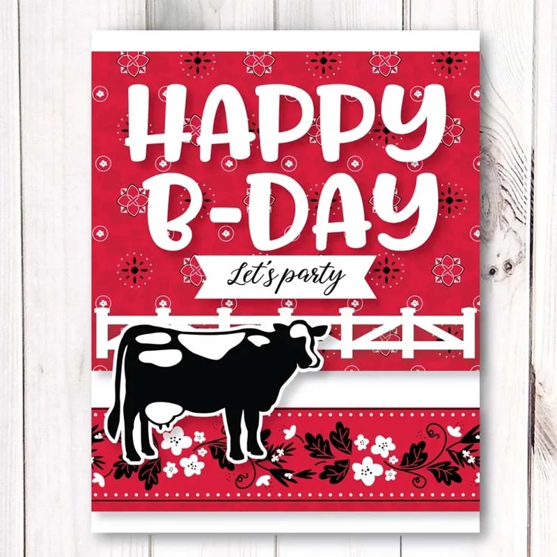 Металлические Вырубные штампы счастливого b day граница буквы вырезанные