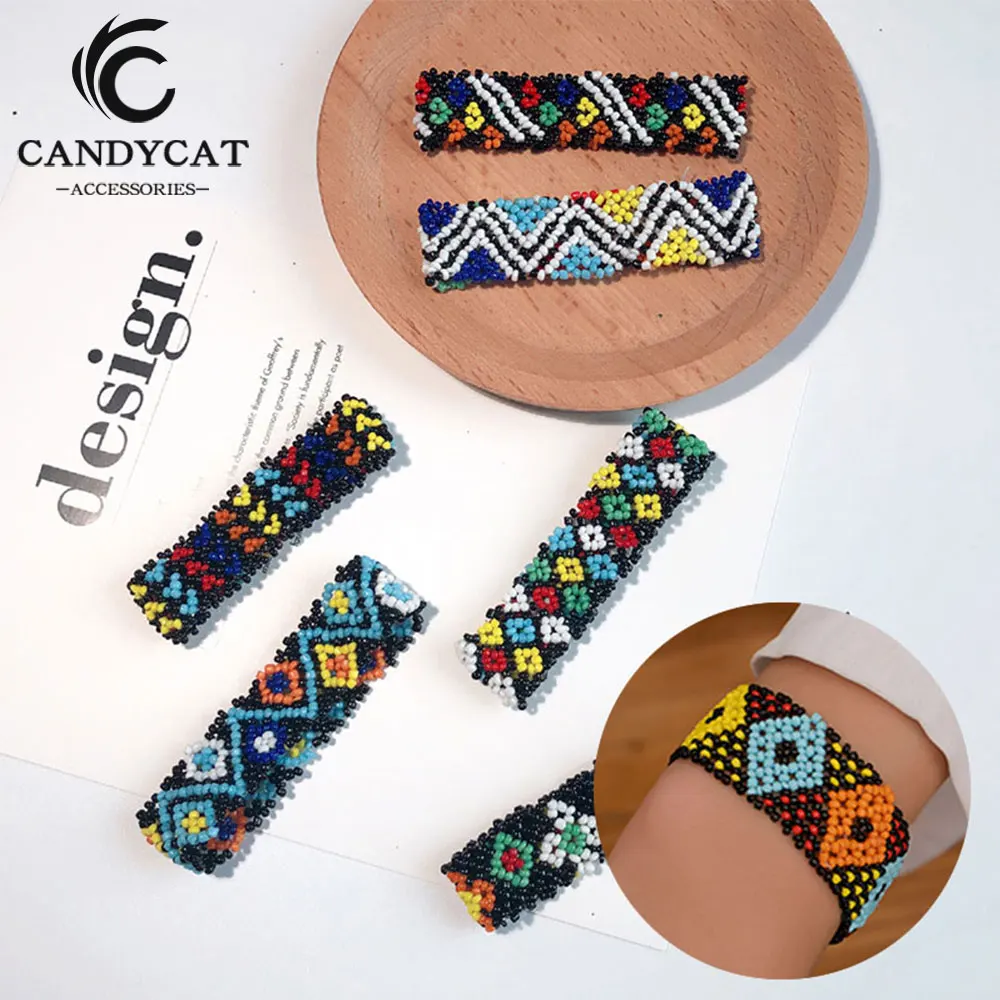 Boho стиль красочные бусины браслеты для женщин Diy ручной работы Strand Pulseras модные