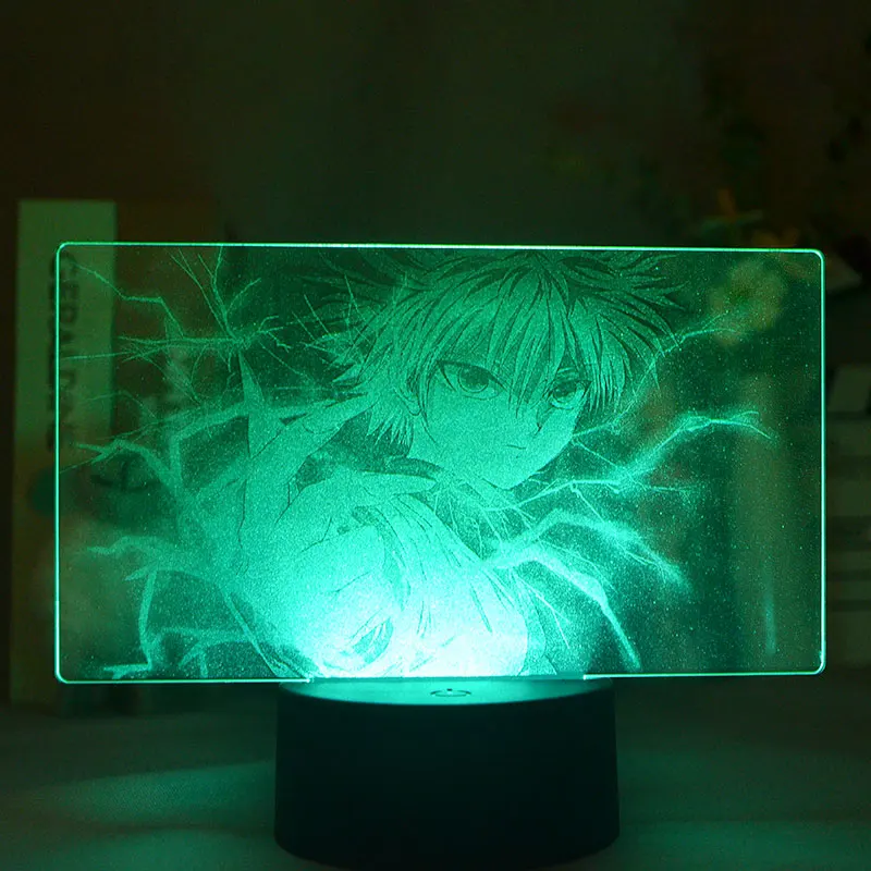 

Anime Hunter X Hunter Led Night Light Killua Zoldyck Figure Nightlight Color Changing Usb Table 3d Picture Lamp Gift for Childs