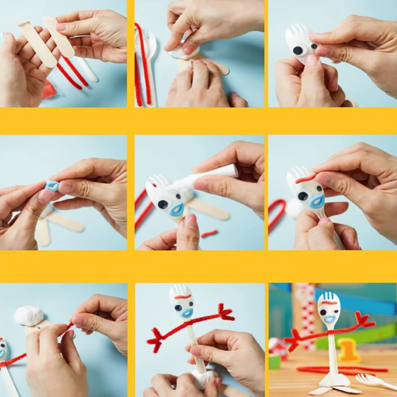 14 см Fokry DIY Ручная История Игрушек 4 Вуди Базз Лайтер кролик Даки мультфильм DIY кукла ремесло игрушки развивающие для детей подарочная игрушка
