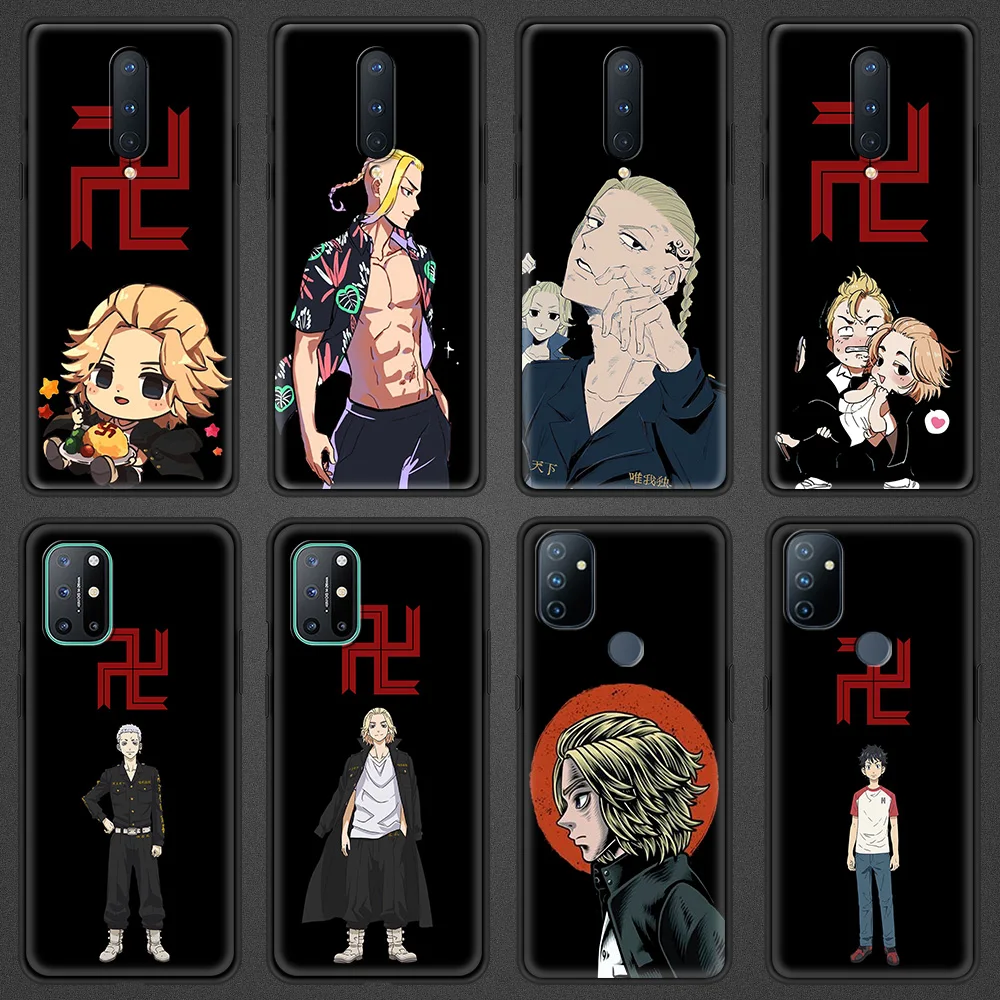 

Tokyo Revengers Anime Manjiro Ken hone Case For OnePlus 9 8 7 7T Pro 9RT 9R 8T Z OnePlus Nord N100 N200 N10 CE 2 5G Black Cover