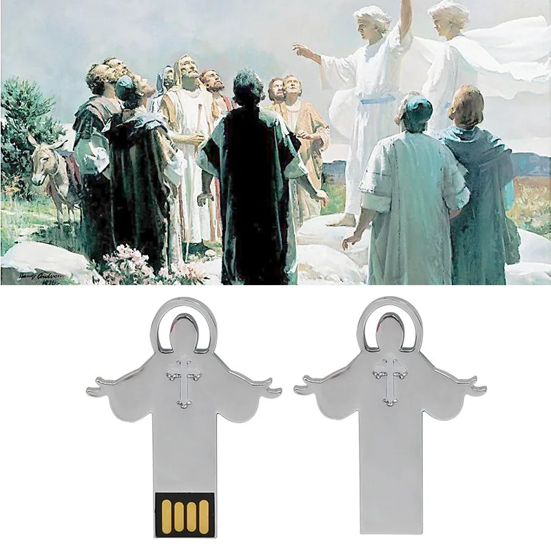 Usb флеш накопитель Иисус металлический водонепроницаемый 32/64/128/16/8/4 ГБ|USB