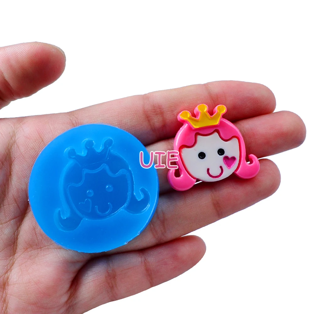 

Силиконовая форма для маленькой принцессы FYL120U 25,2 мм x 22,7 мм, украшение для торта из помадки, конфеты, полимерные глиняные серьги, ожерелье, м...