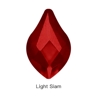 Light siam 10 шт Мода в форме мяча для регби стеклянные кристаллы, стразы аппликации камни с плоским низом для дизайна ногтей бижутерия для декорирования/использования одежды - Цвет: Light siam