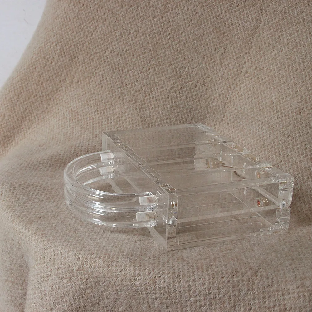 Новая Супермодная Сумочка брендовые модные женские сумки прозрачные акриловые