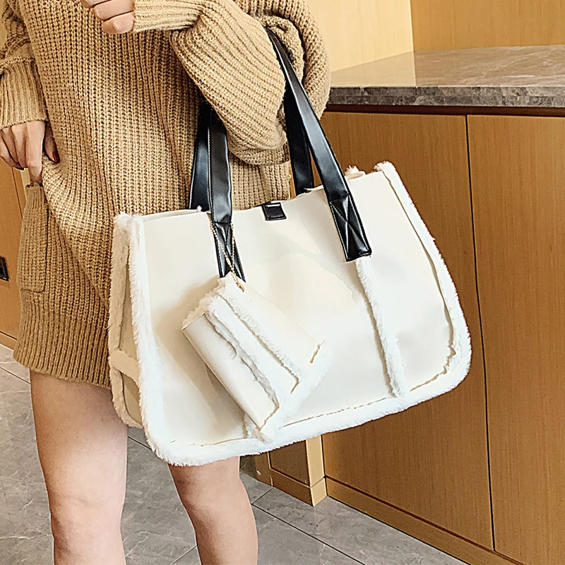 2019 зимняя модная новая женская сумка из искусственного меха качественная мягкая