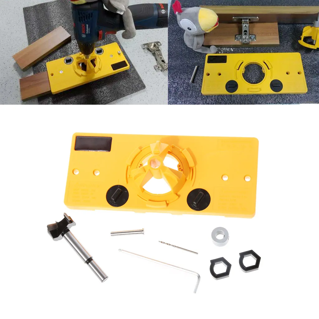 35 мм стакан стиль шарнир расточный джиг набор направляющих для сверления