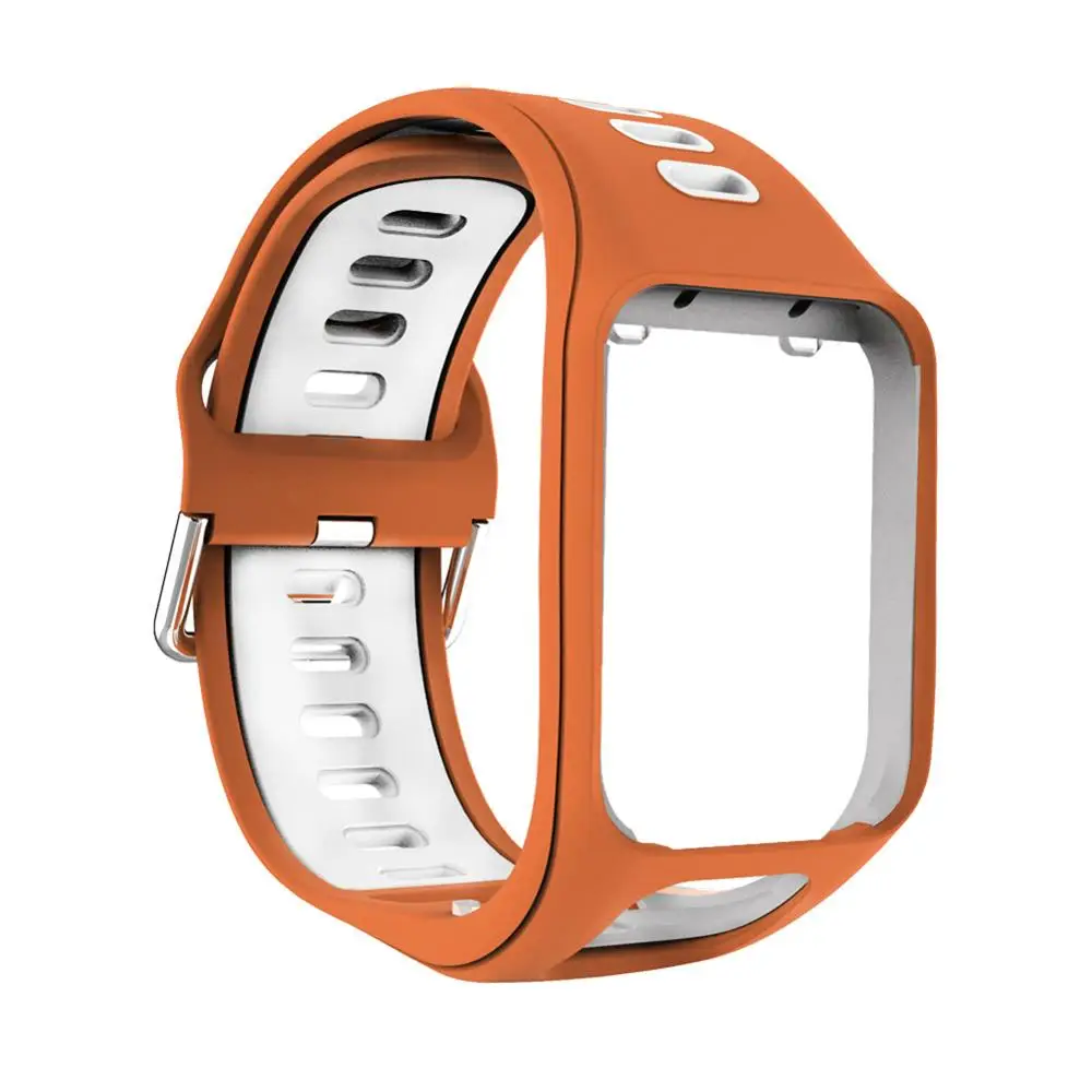 Ремешок для часов совместимый с TomTom runner 2 3 ремешок силиконовый сменный наручных