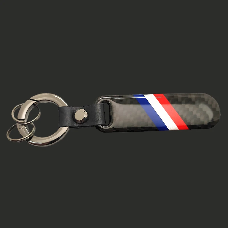

1PCS Metal carbon fiber Car Styling Country National Flag France Badge Emblem Keychain Key Chain Car Accessories Car Styling