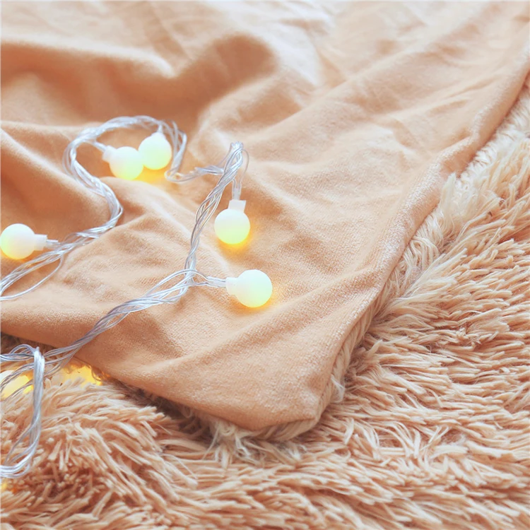 Super Fluffy Blanket Soft Fuzzy Fur Faux Elegant Cozy With Throw Warm Large Blankets for Beds | Дом и сад