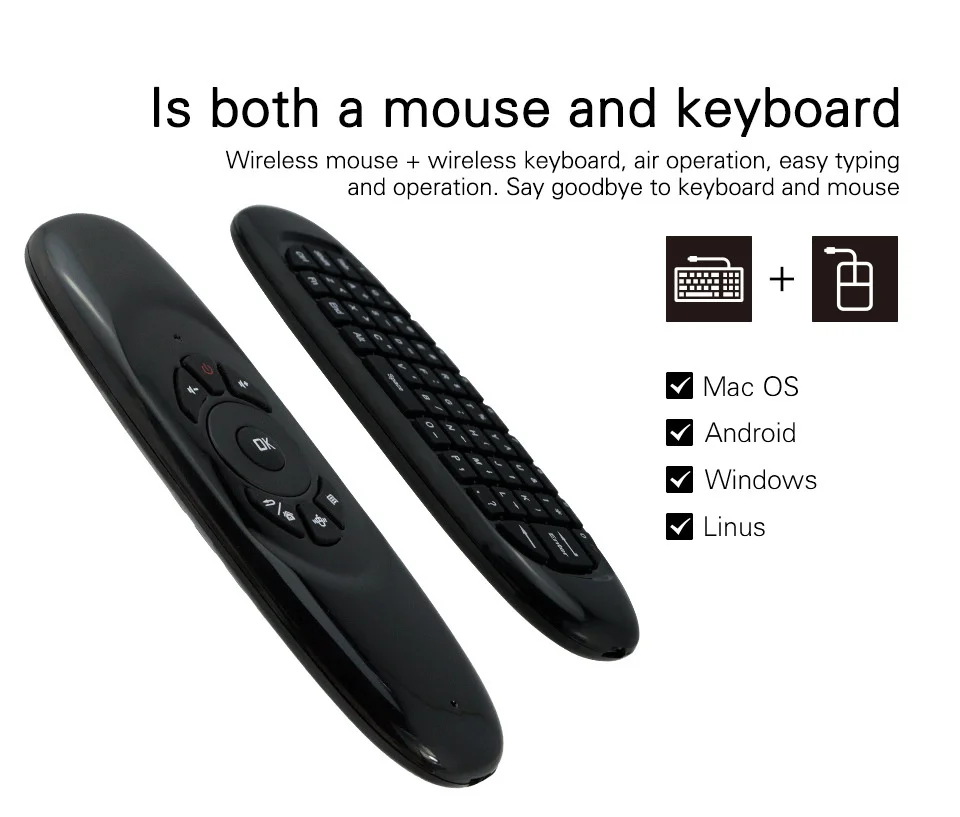 C120 Flying Mouse Wireless Keyboard Double-sided 2.4G Mini MX3 Intelligent Remote Control | Компьютеры и офис