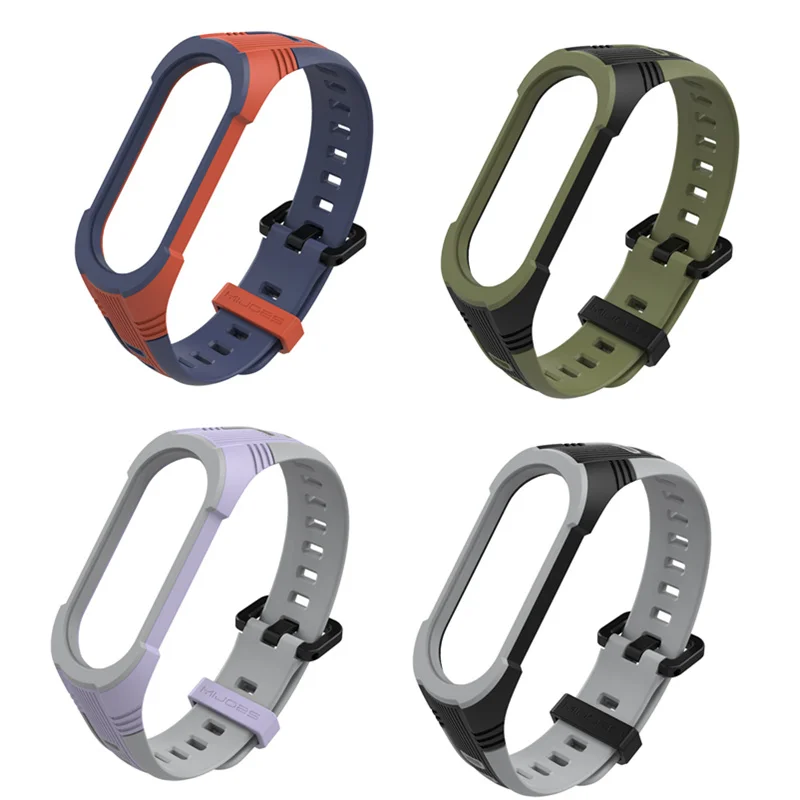 

Wrist Strap for Xiaomi Mi Band 5 Silicone Replacement Wrist Strap for MiBand 3 4 Sports Smart Bracelet Wristband Accessories