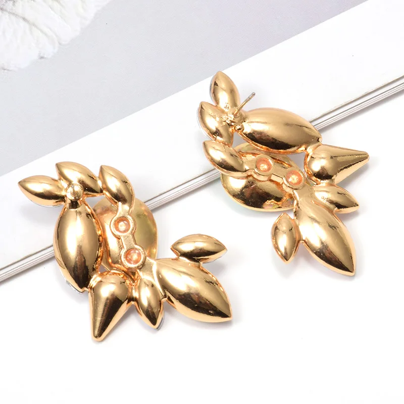 Женские серьги подвески ZA Разноцветные с кристаллами ювелирные изделия