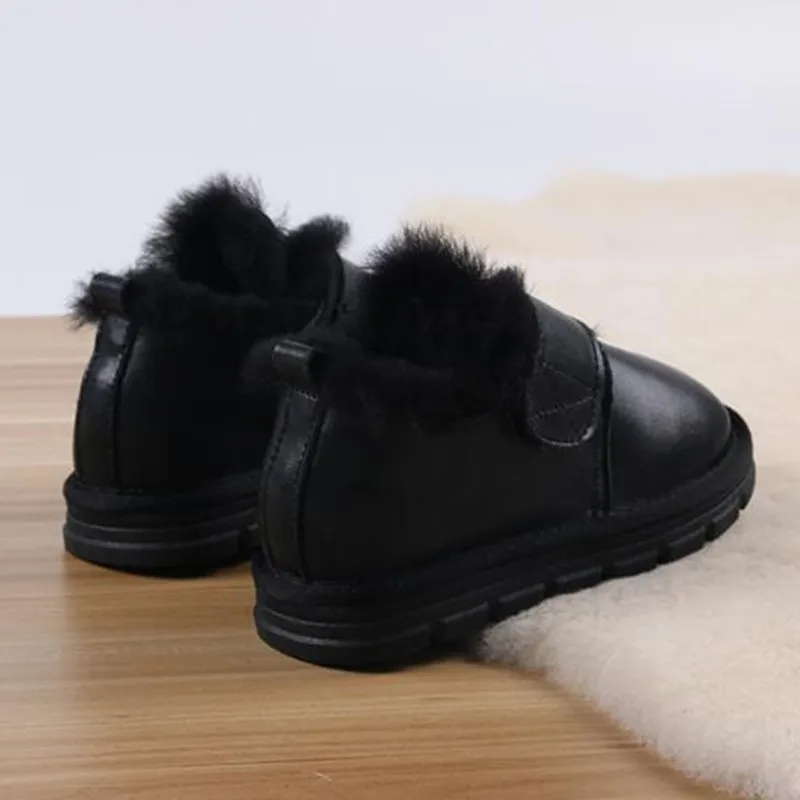 Новинка 2020 детские зимние ботинки для мальчиков и девочек толстая