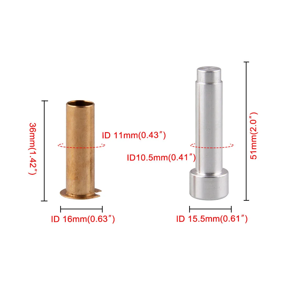 Петля двери автомобиля втулки-вкладыши набор компонентов для Jeep TJ 1999-2006 латунь