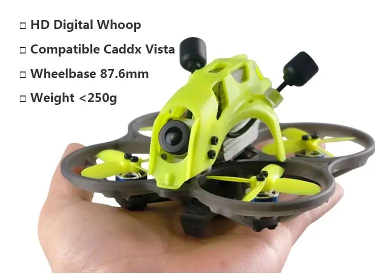 LDARC ET85D 87 6 мм Колесная база F4 AIO 12A BL_S ESC 4S Whoop FPV Racing Drone PNP w/ 48CH 25-200mW VTX NO DJI Air Unit Version |