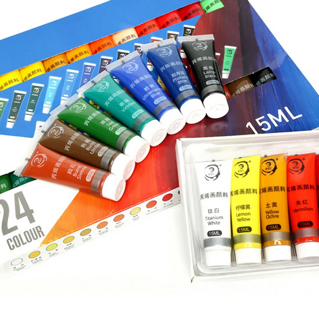 

Краска для рисования 12/24 акриловый набор цветов акриловый набор для рисования 15 мл трубка акриловая краска для рисования ремесла для художн...