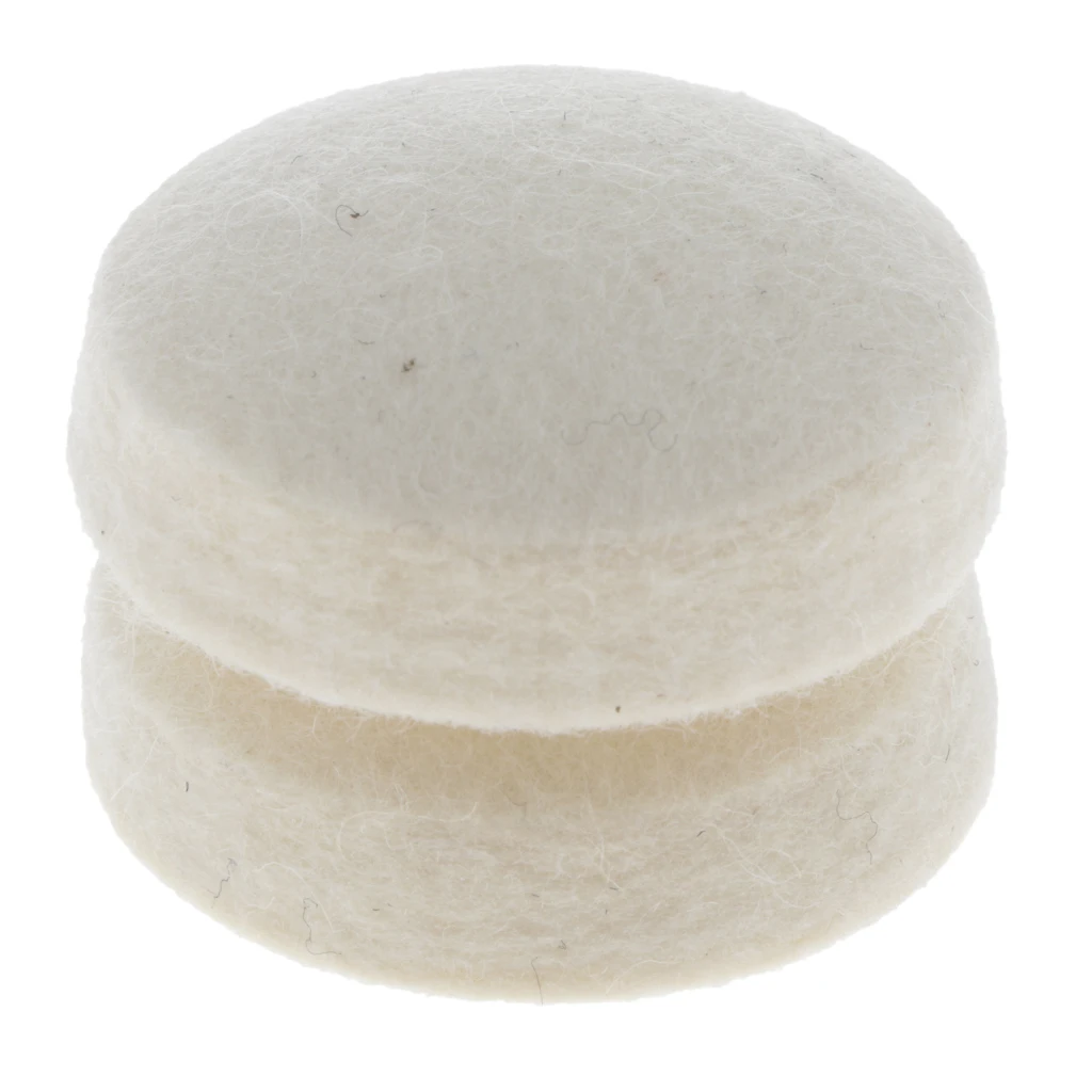 

2Pcs Wool Felt Drums Round Electric Drum Beater Heads Instrument Parts Set