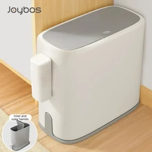 Bathroom Trash Can Double Layer Toilet Narrow Garbage Bin Press Style Kitchen Bathroom Garbage Bin with Lid 15L