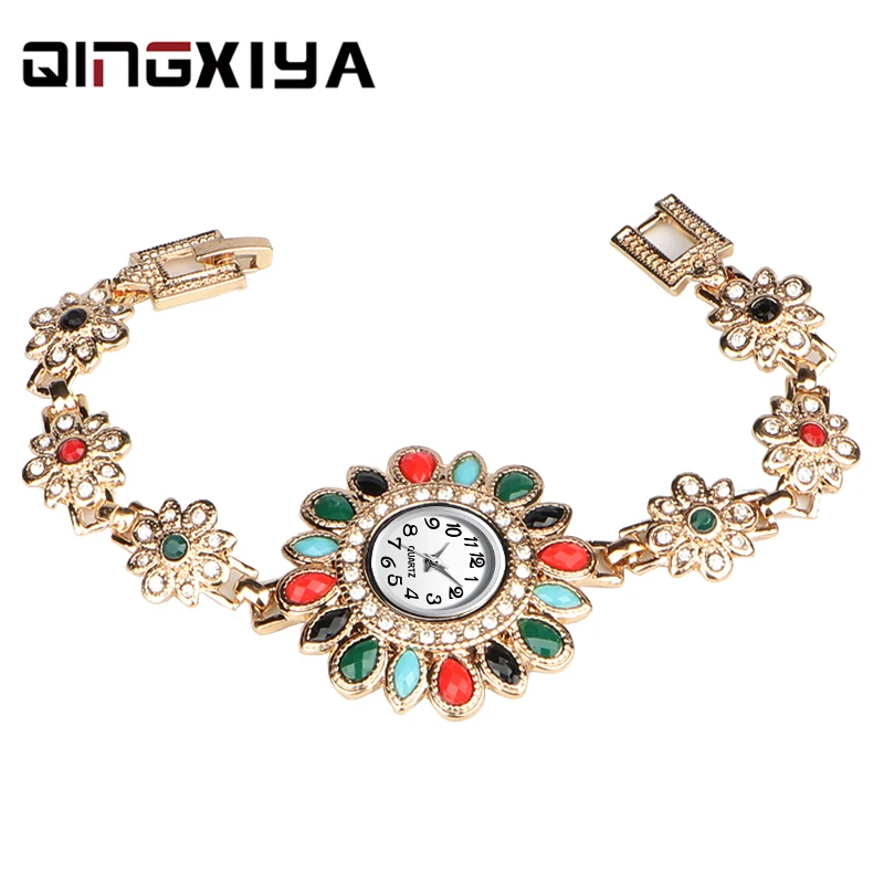Часы наручные QINGXIYA женские кварцевые брендовые Роскошные Модные Цветные с