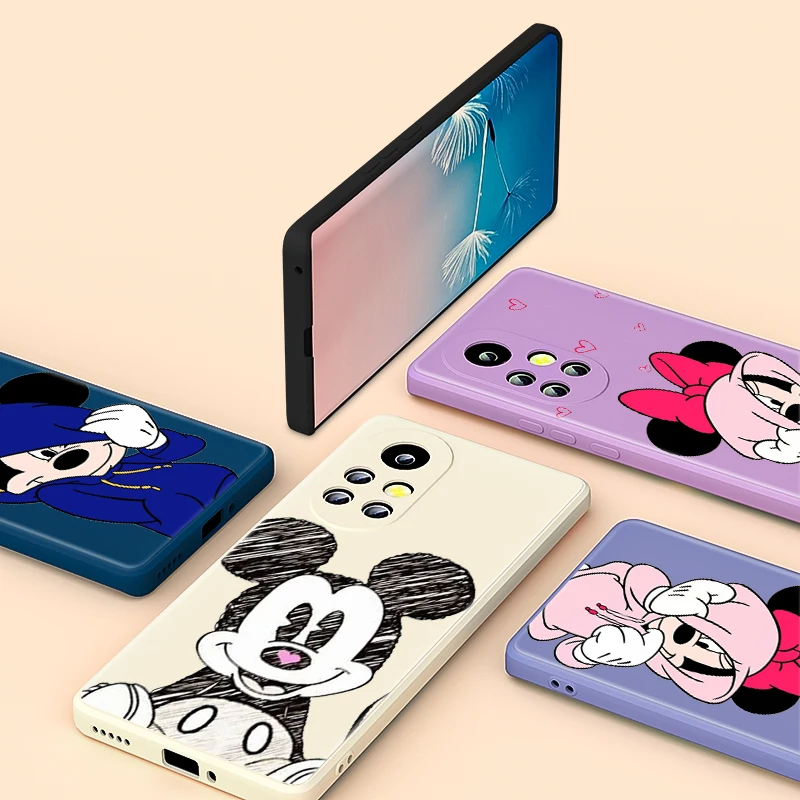 

Mickey Mouse Couples For Huawei Nova 8 8i 8SE 7SE 7 6SE 7i 6SE 6 5i 5 5T 5Z Pro 4E 4 3i 3 Liquid Silicone Soft Phone Case