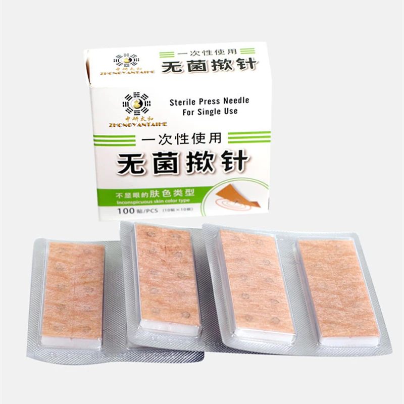100 шт./кор. одноразовая Стерильная игла для уха Пресс иглы аурикулярная