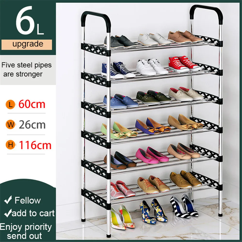 

New Simple 3-5 Layers Non-woven with Handle Shoe Rack Fabric Dustproof Cabinet Organizer Holder DIY Foldable Stand Shoes Shelf