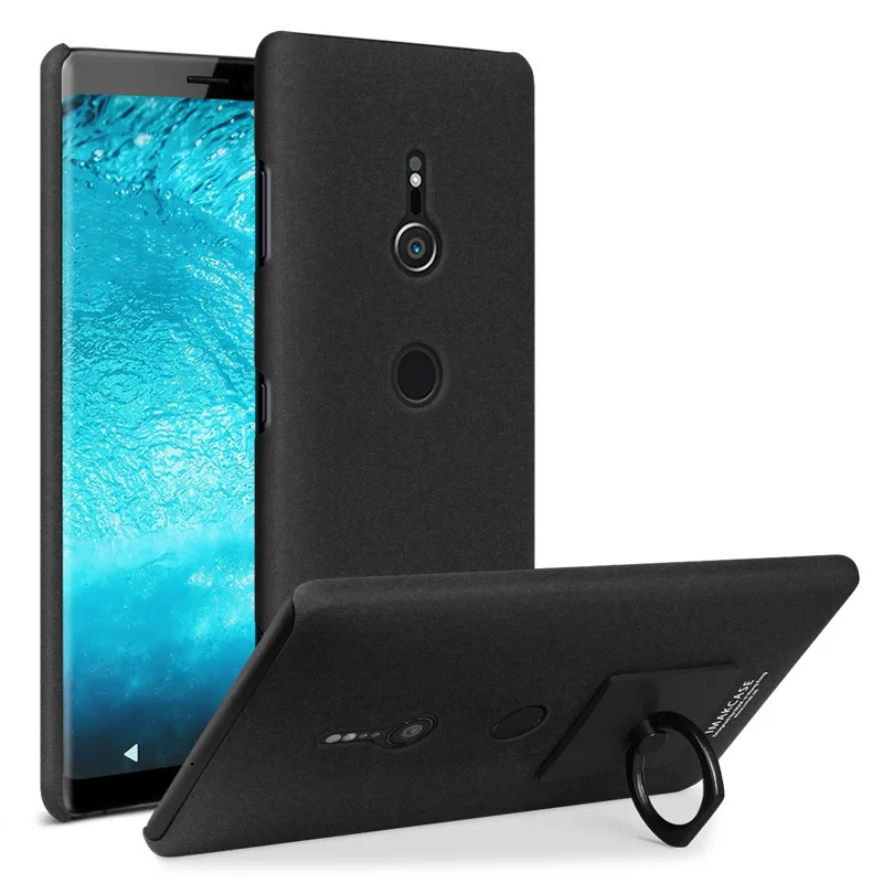 IMAK Для sony Xperia XZ3 чехол для sony XZ3 чехол ковбойская серия твердый пластиковый чехол на заднюю панель чехол для sony Xperia XZ3 - Цвет: Black