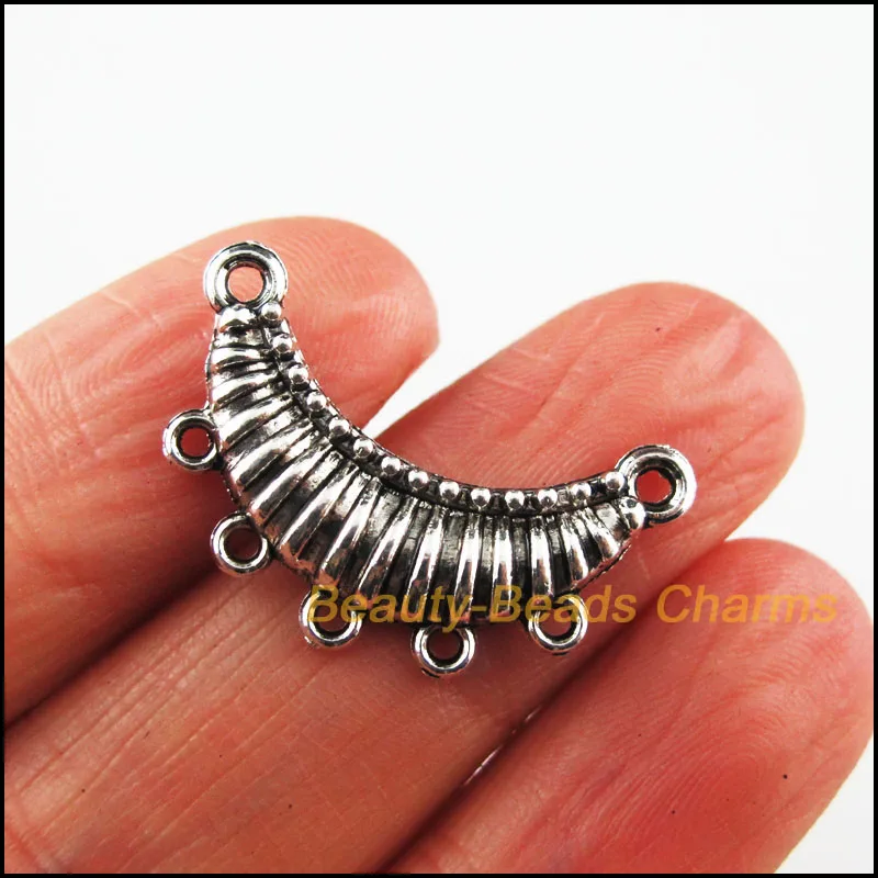 25 новые лунные амулеты Тибетский серебристый цвет коннекторы Подвески DIY