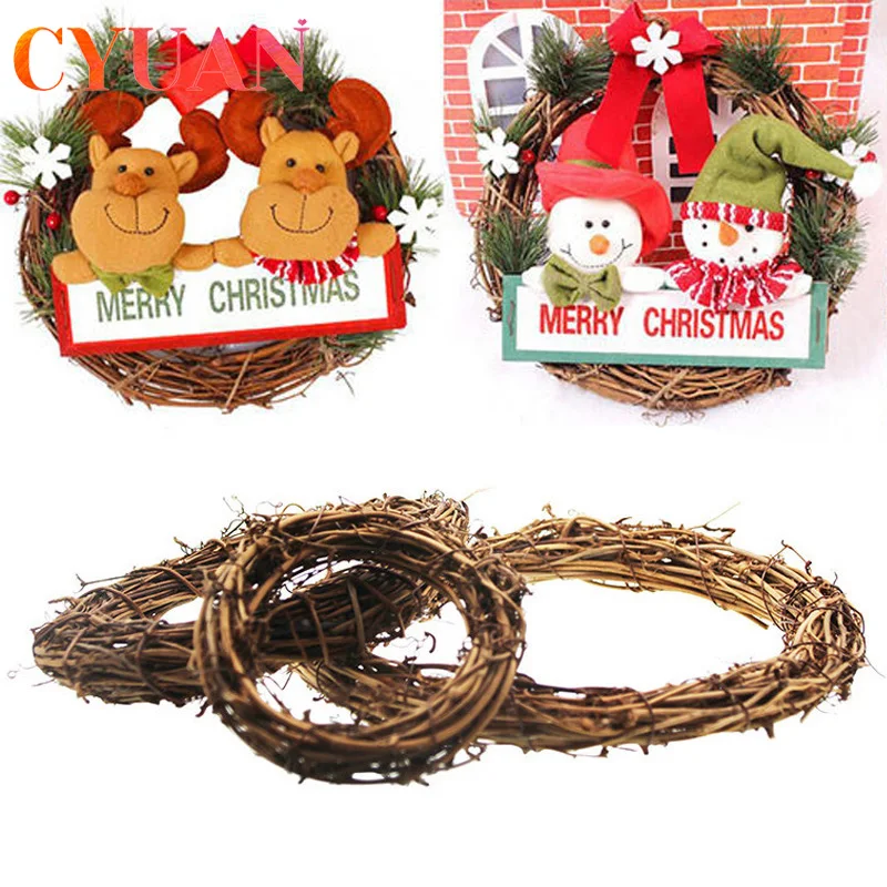 CYUAN свадебное украшение Искусственные цветы лист лоза рама из ротанга венки
