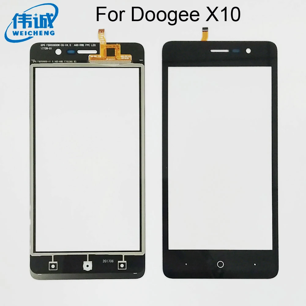 

Сенсорный экран 5,0 дюйма для смартфона Doogee X10, сенсорный экран, стекло, переднее стекло, дигитайзер, панель объектива, сенсорные инструменты, ...