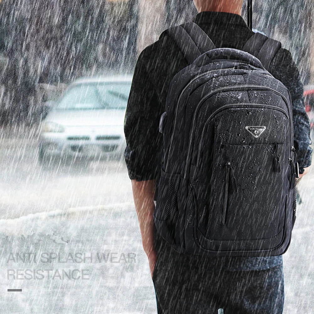 15 6 inch 17 3 inch laptop backpack for men women computer school travel business bags with usb earphone charging port day pack free global shipping