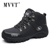 new arrival winter men boots waterproof pu leather boots men outdoor shoes anti skid men ankle boots man winter