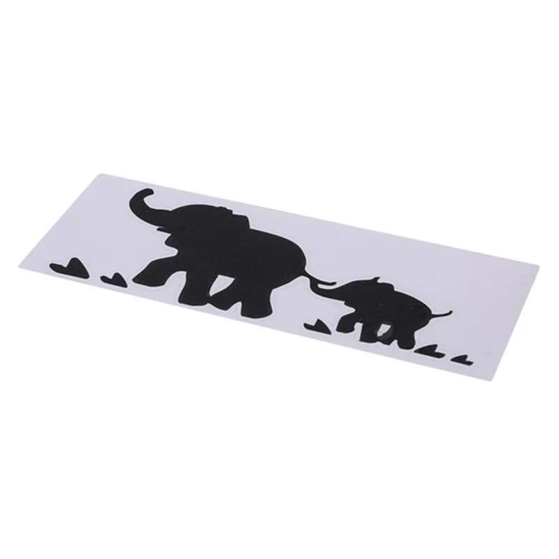 

Vinyl Elephant Family Fashion Car Sticker Decals Black Car-Styling Decorations Decals