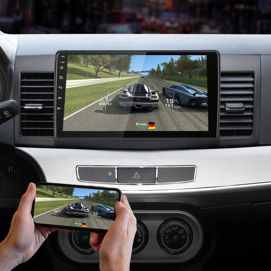 Jansite 1" автомобильное радио для Mitsubishi Lancer 2 2007-2012 RDS Android Авторадио 2.5D ips сенсорный экран Bluetooth плееры с рамкой