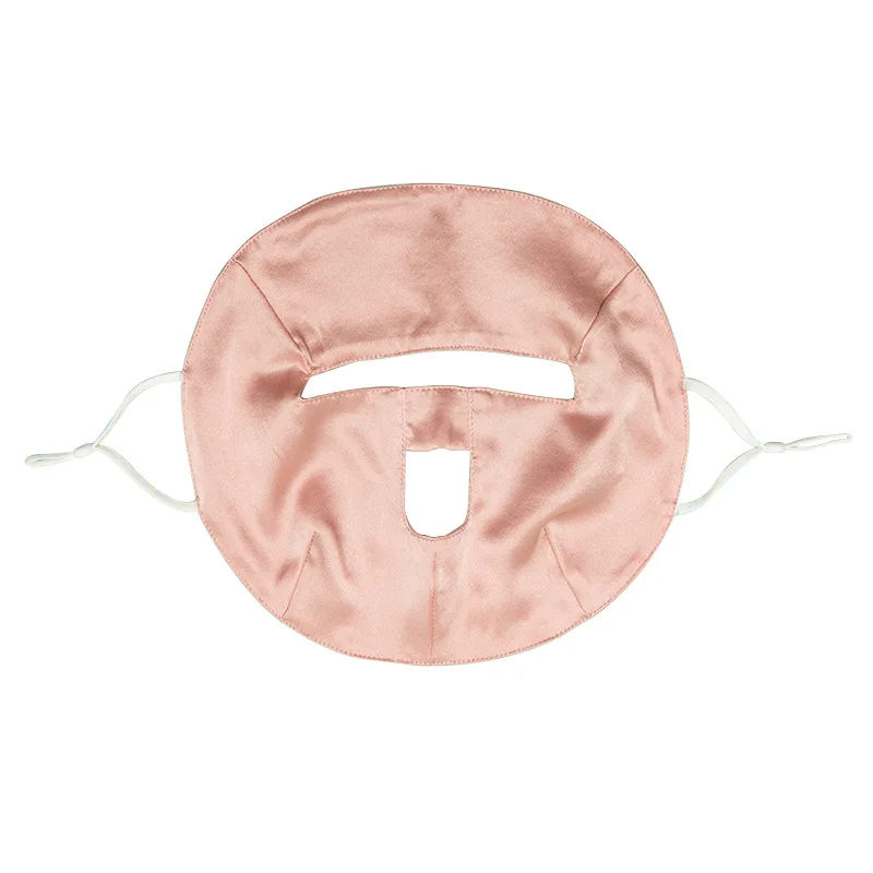 Двухслойная Шелковая Маска для защиты от солнца, абажур, Антиаллергенная, дышащая, 19 Момми, маска для сна из шелка тутового шелкопряда