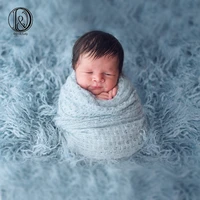 donjudy 100x75cm newborn faux fur blanket photography props for photo shooting background backdrops photo stand basket filler