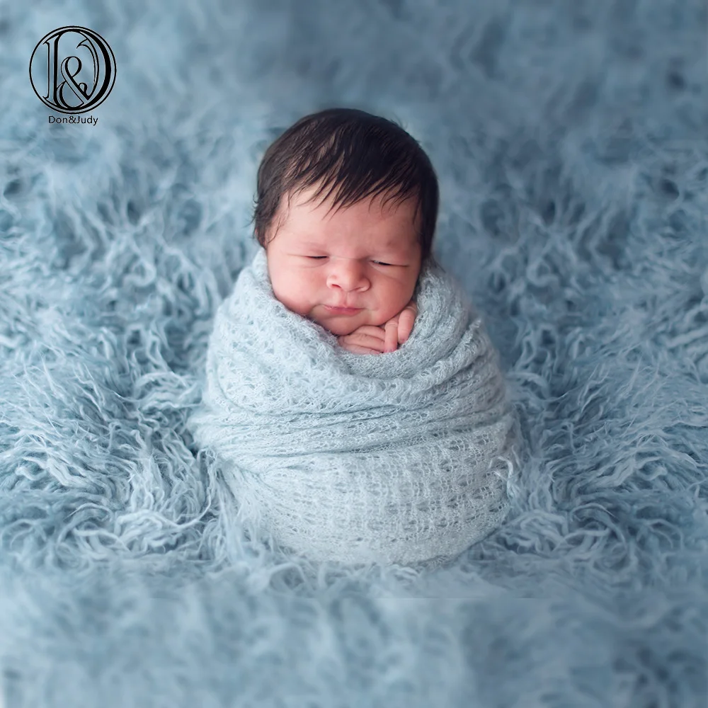 Одеяло из искусственного меха для новорожденных Don & Judy 100x75 см, реквизит для фотосъемки, Фоновые фоны для фотосъемки, подставка для фотографий, корзина, наполнитель - изображение